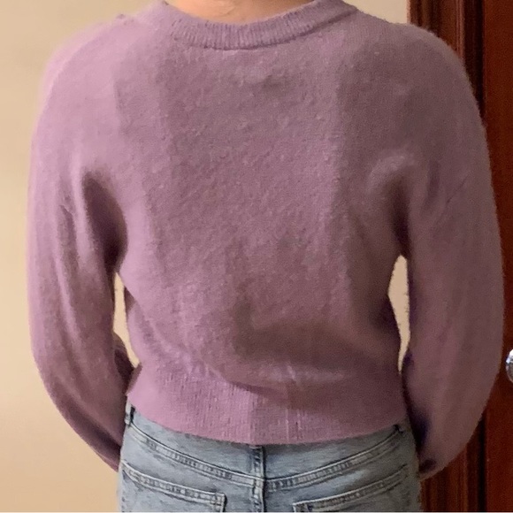 Fluffy Light Purple H&M Cardigan Sweater Size XS - Picture 4 of 4